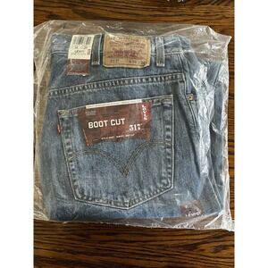 Vintage Levis 517  Stonewash Bootcut Slim Fit Jeans Size 38x34 New Old Stock 06